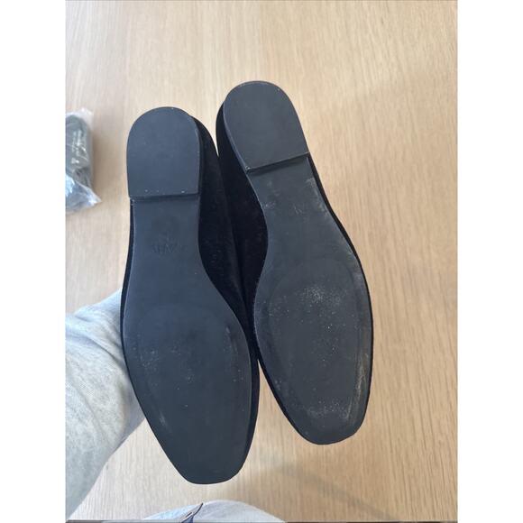 NWT Zara Black Velvet Loafers Women's 7.5 - Picture 5 of 5